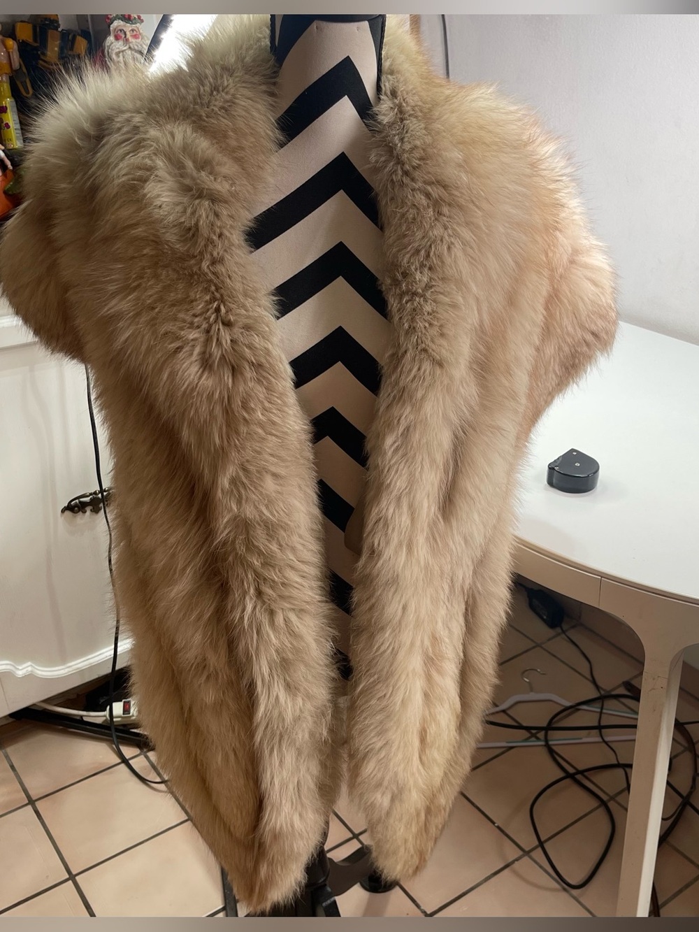 Vintage Saga Fur Scarf Specially Selected Norwegian Blue Fox 14x78''